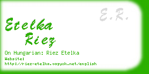 etelka riez business card